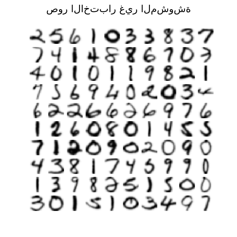 صور الاختبار غير المشوشة