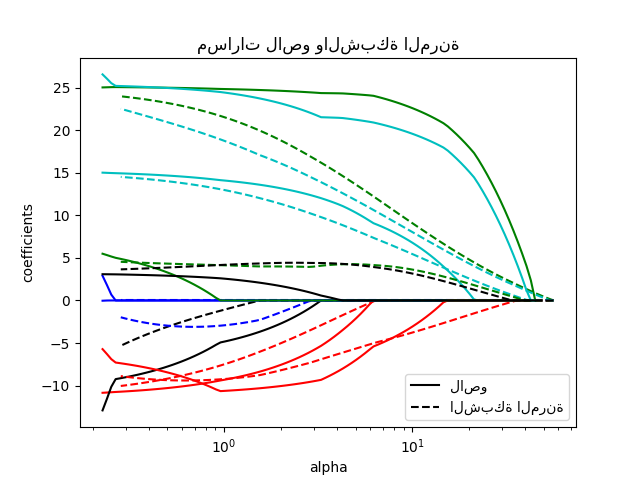 مسارات لاصو والشبكة المرنة