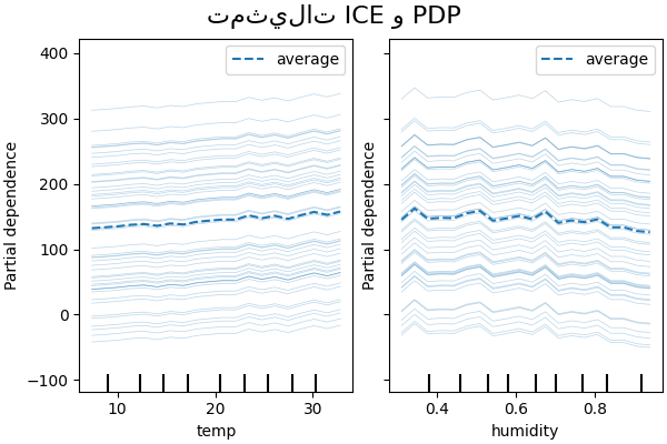 تمثيلات ICE و PDP